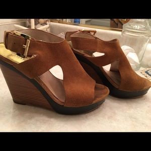 Michael Kors suede wedges